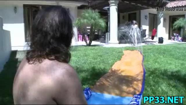 Slut fucks at the tub